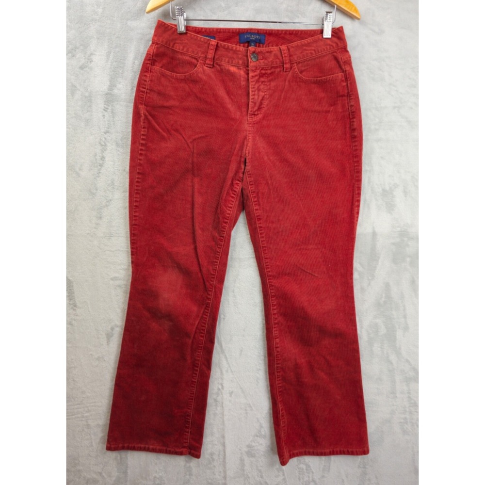 Talbots Red Curvy Corduroy Bootcut Pants, 10p